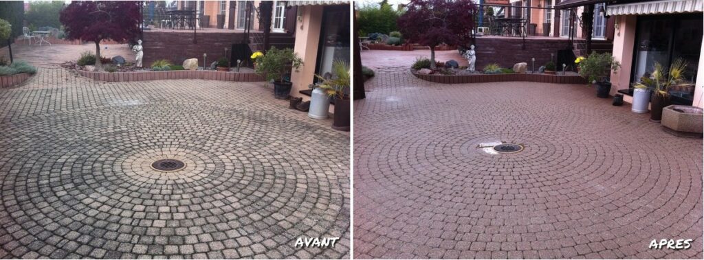 pavé traitement anti-mousse