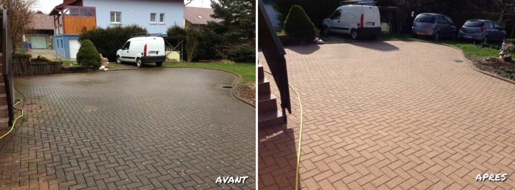 pavé traitement anti-mousse