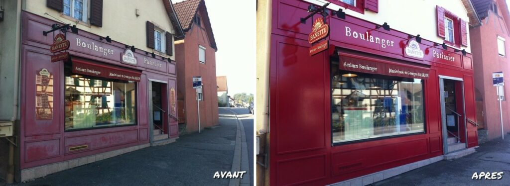 ravalement de façade commerce
