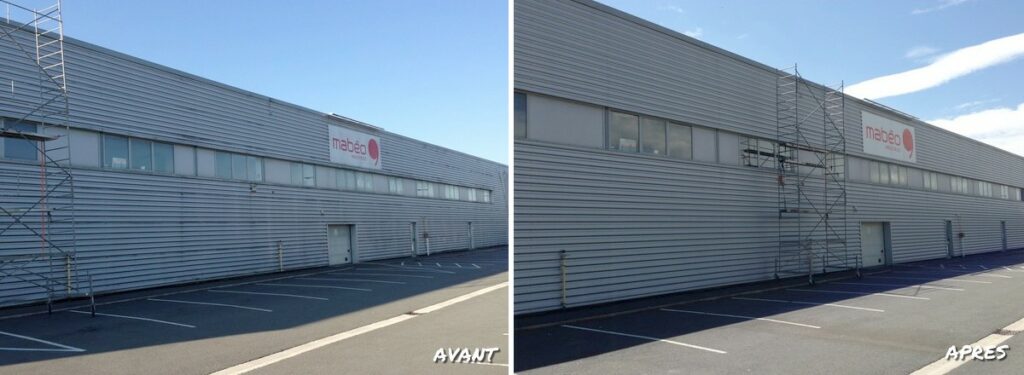 rénovation façade avec anti-mousse voir le résultat